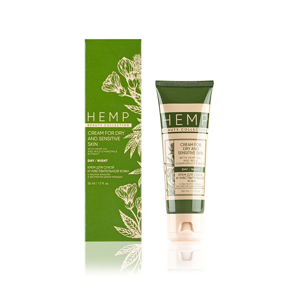 Crema para pieles secas y sensibles HEMP, 50 ml