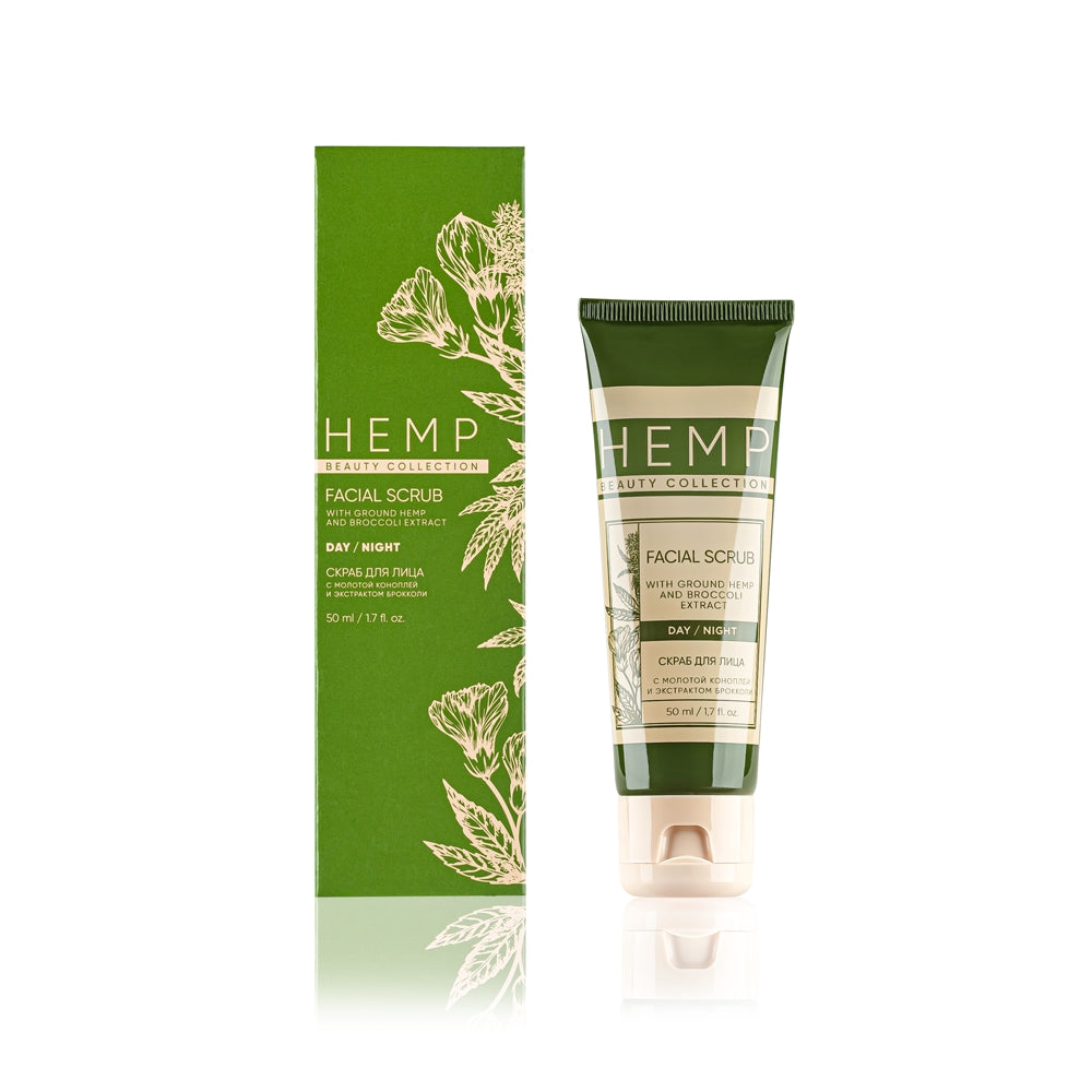 Exfoliante facial para un cuidado delicado de la piel HEMP, 50 ml