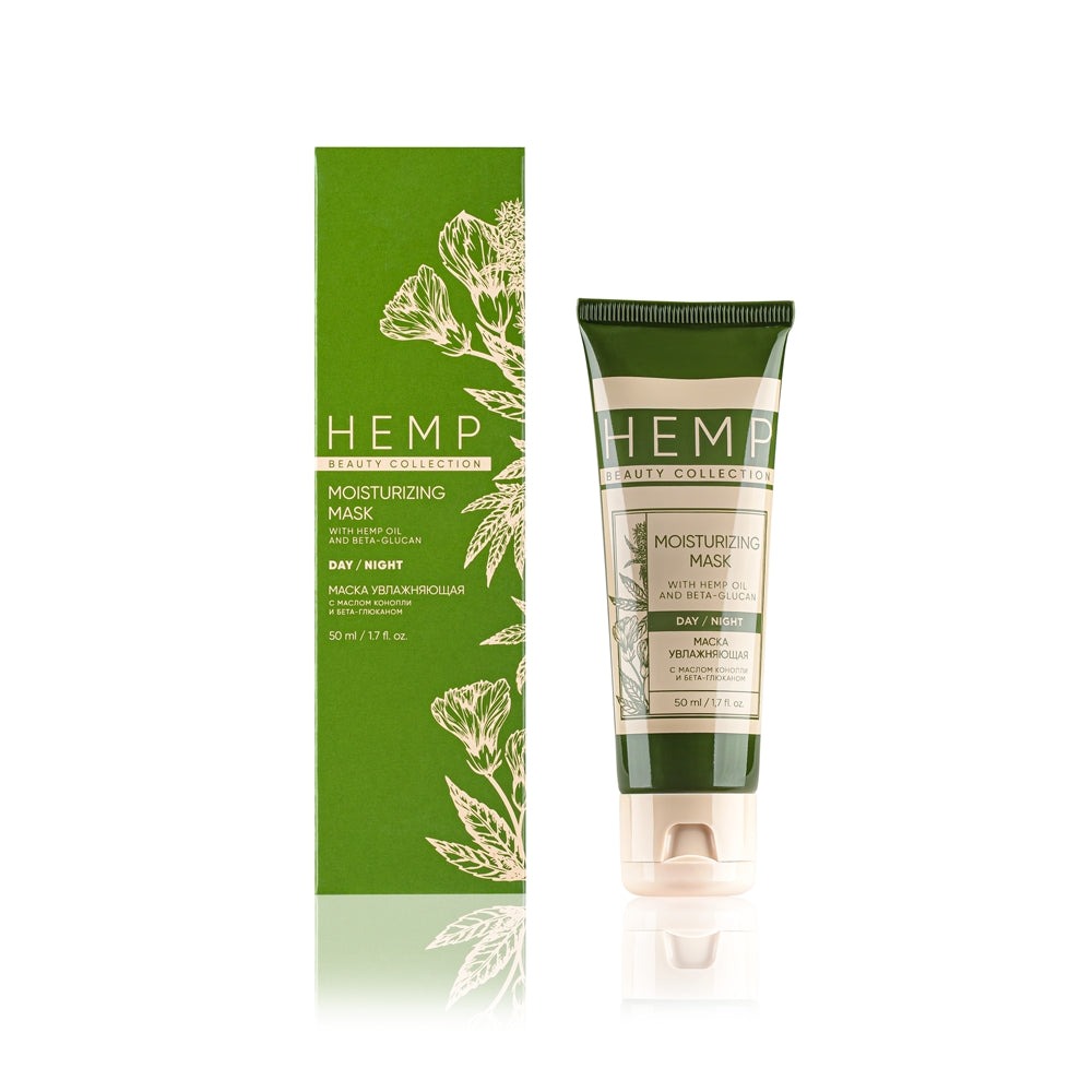 Mascarilla hidratante para saturar la piel de humedad HEMP, 50 ml